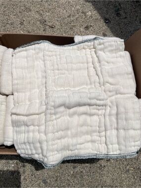 Cloth Diapers-23 Cotton Prefolds 7-17lbs